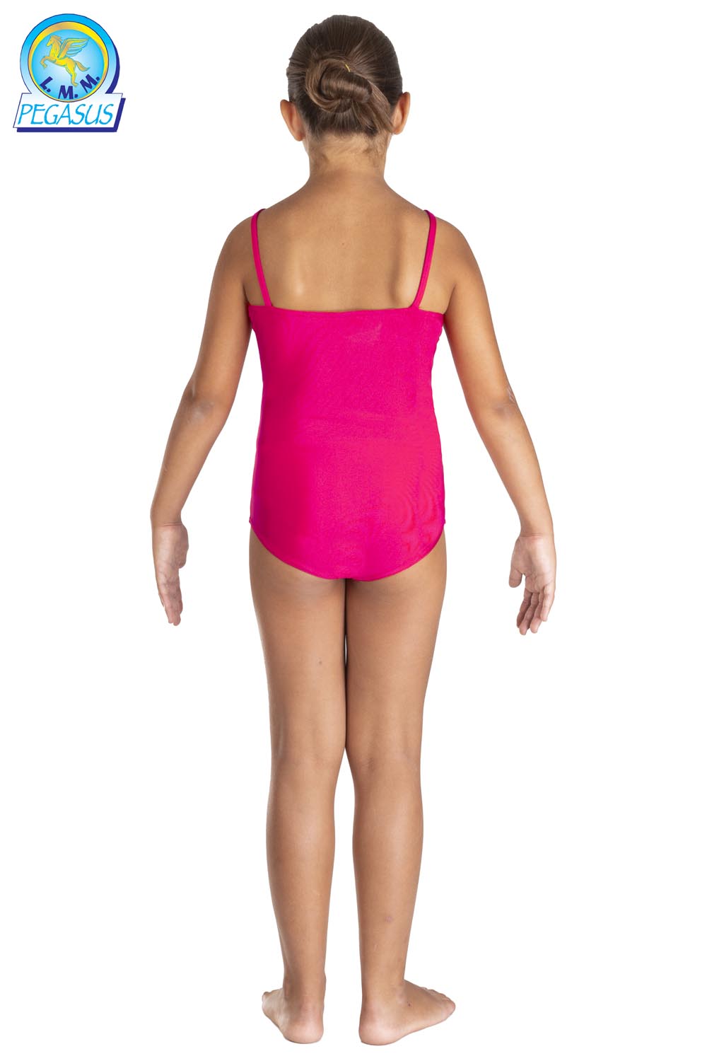 BODY LYCRA SPALLINE TINTA UNITA FUCSIA BAMBINA